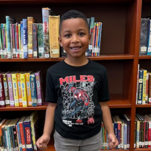 Mycah Clark, Diehl's Stairclimber for October, poses with his award plaque.